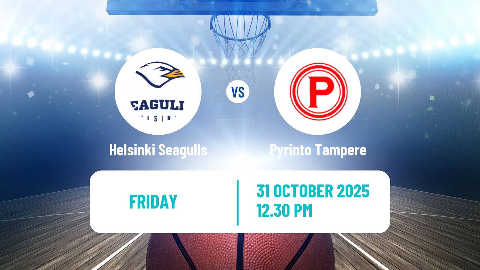 Basketball Finnish Korisliiga Helsinki Seagulls - Pyrinto Tampere