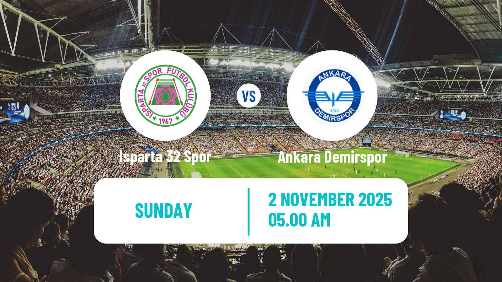 Football Turkish Second League Red Group Isparta 32 Spor - Ankara Demirspor