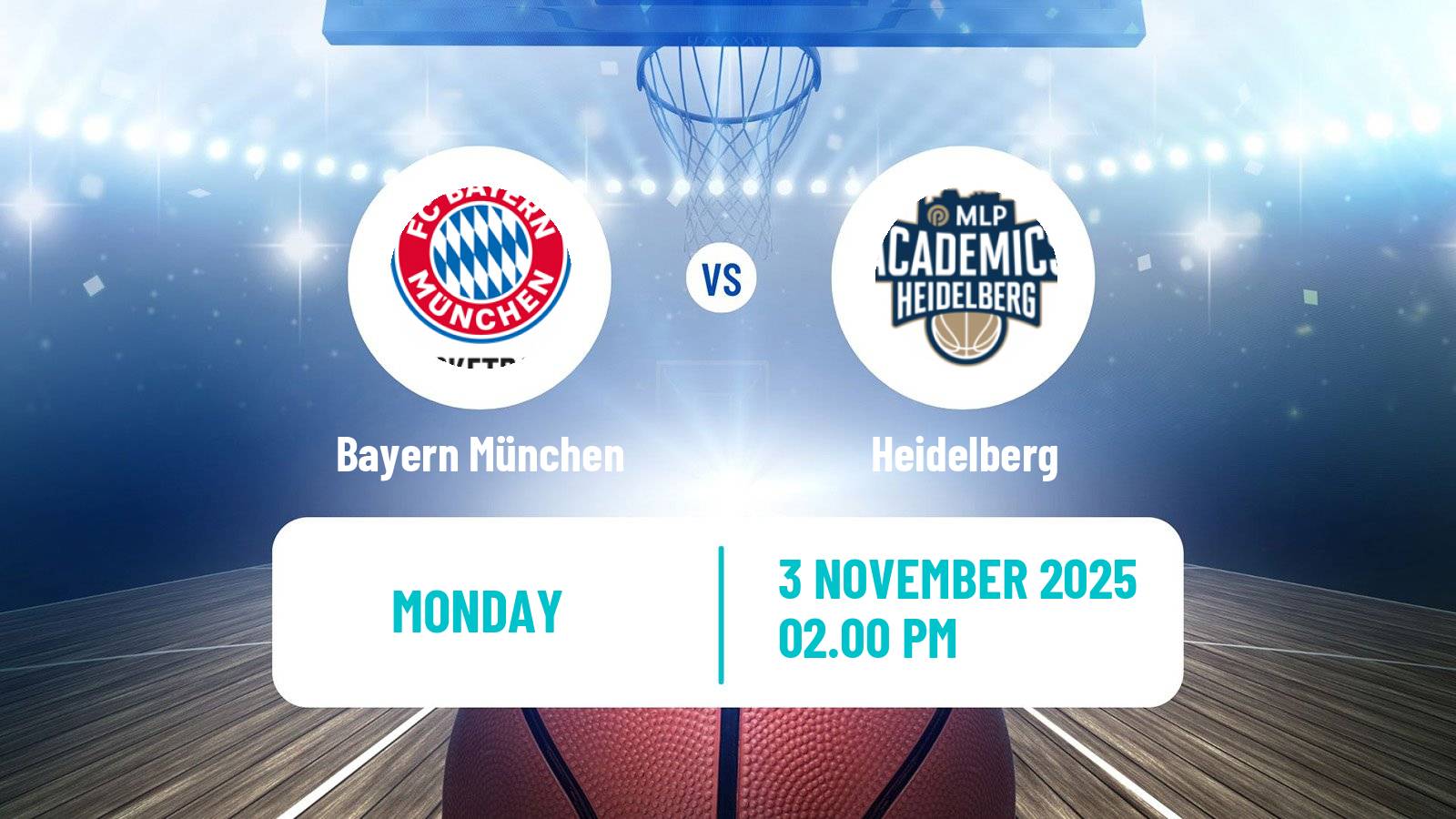 Basketball German BBL Bayern München - Heidelberg