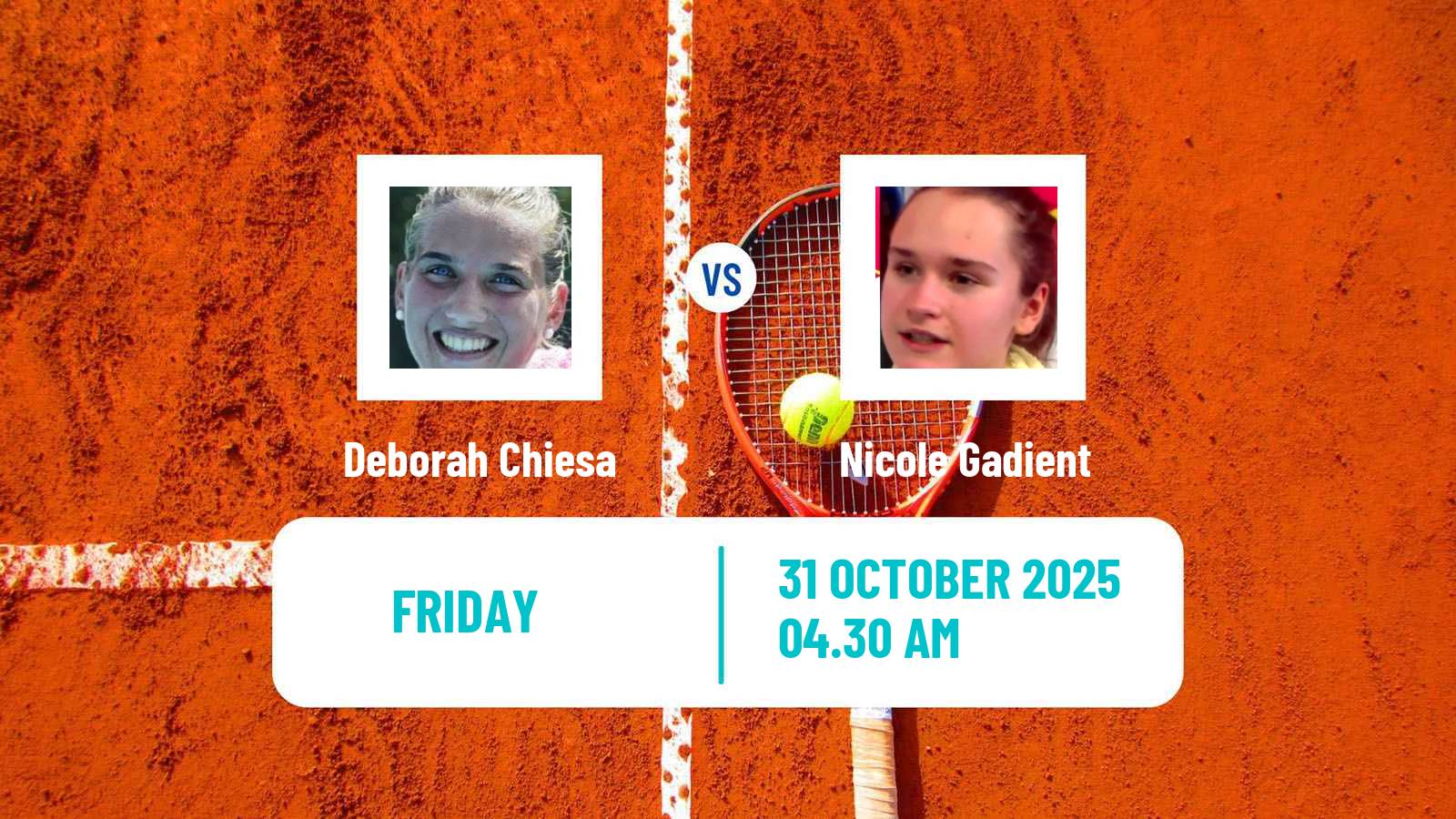 Tennis ITF W15 Solarino Women Deborah Chiesa - Nicole Gadient