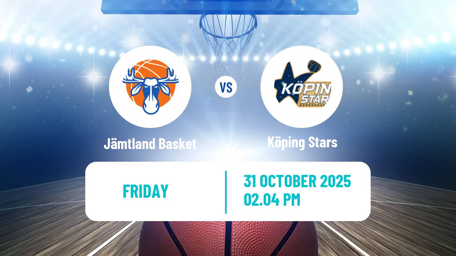 Basketball Swedish Basketligan Jämtland Basket - Köping Stars
