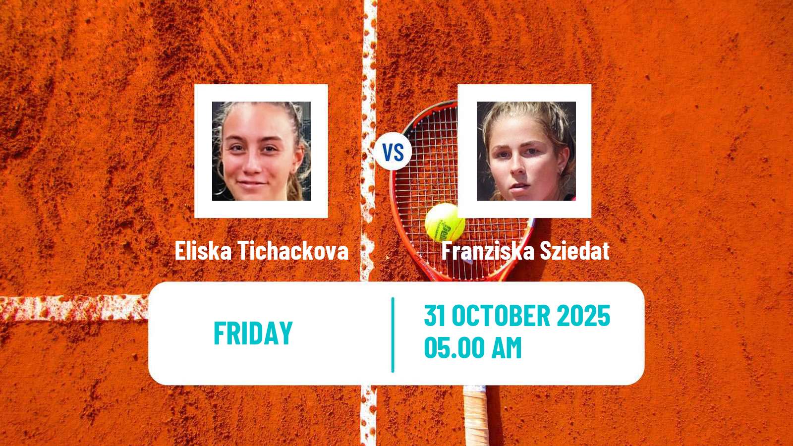 Tennis ITF W15 Bol 2 Women Eliska Tichackova - Franziska Sziedat