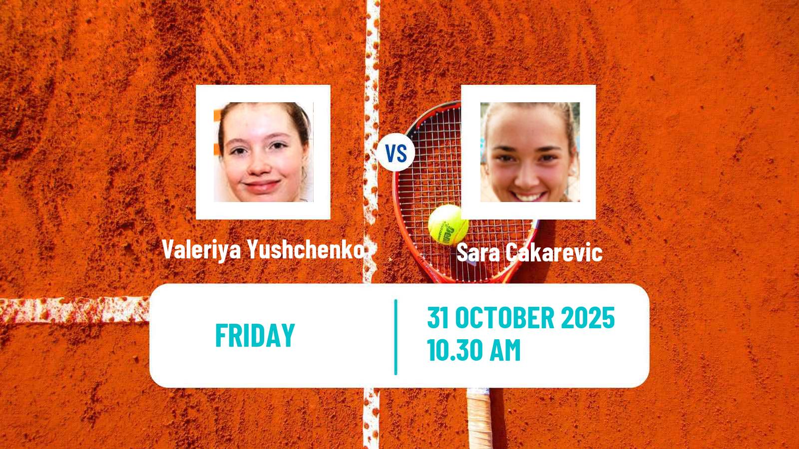 Tennis ITF W35 Villeneuve D Ascq Women Valeriya Yushchenko - Sara Cakarevic