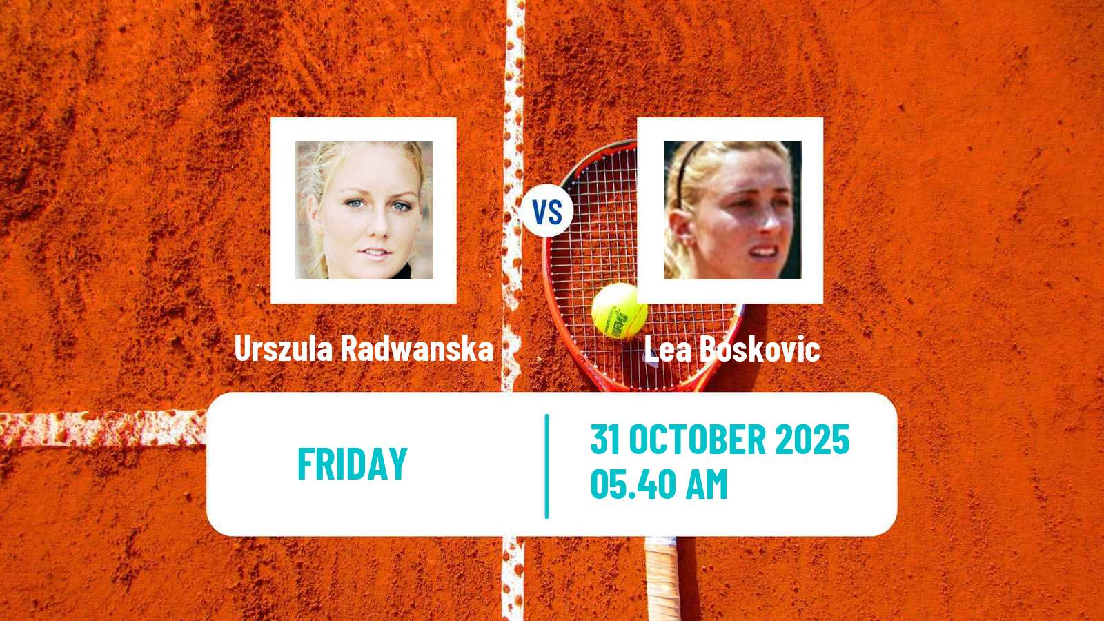 Tennis ITF W35 Istanbul Women Urszula Radwanska - Lea Boskovic