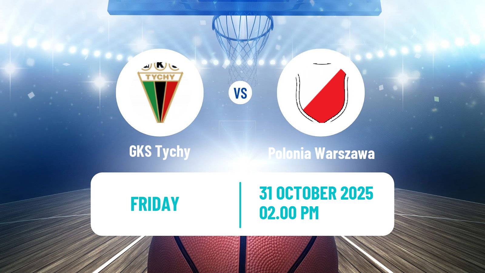 Basketball Polish 1 Liga Basketball GKS Tychy - Polonia Warszawa