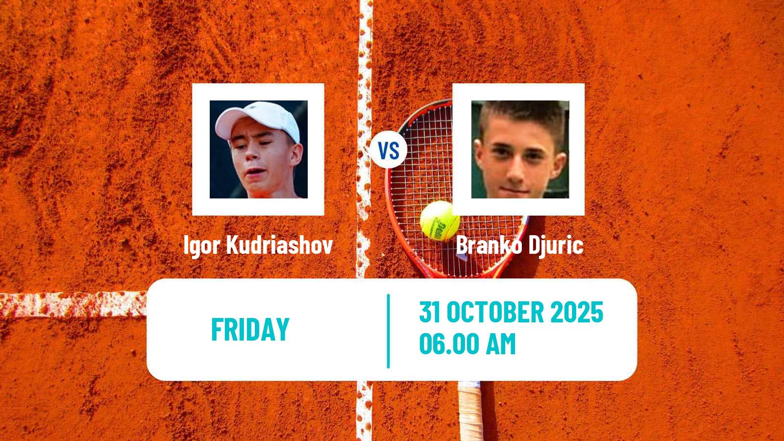 Tennis ITF M15 Monastir 41 Men Igor Kudriashov - Branko Djuric