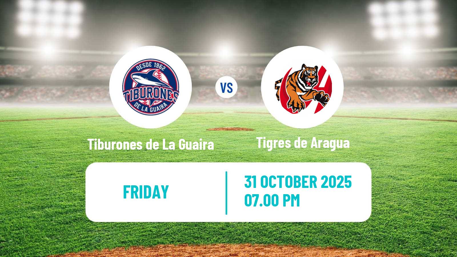 Baseball Venezuelan LVBP Tiburones de La Guaira - Tigres de Aragua