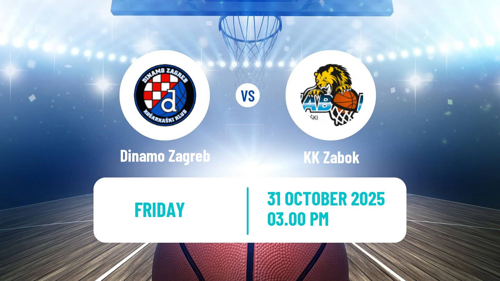 Basketball Croatian Premijer Liga Basketball Dinamo Zagreb - Zabok