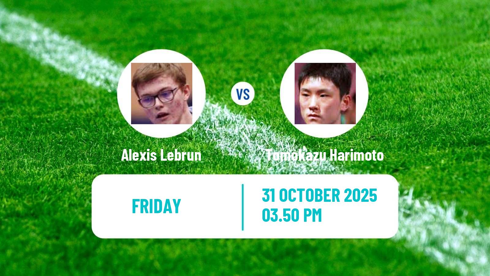 Table tennis Wtt Champions Montpellier Men Alexis Lebrun - Tomokazu Harimoto