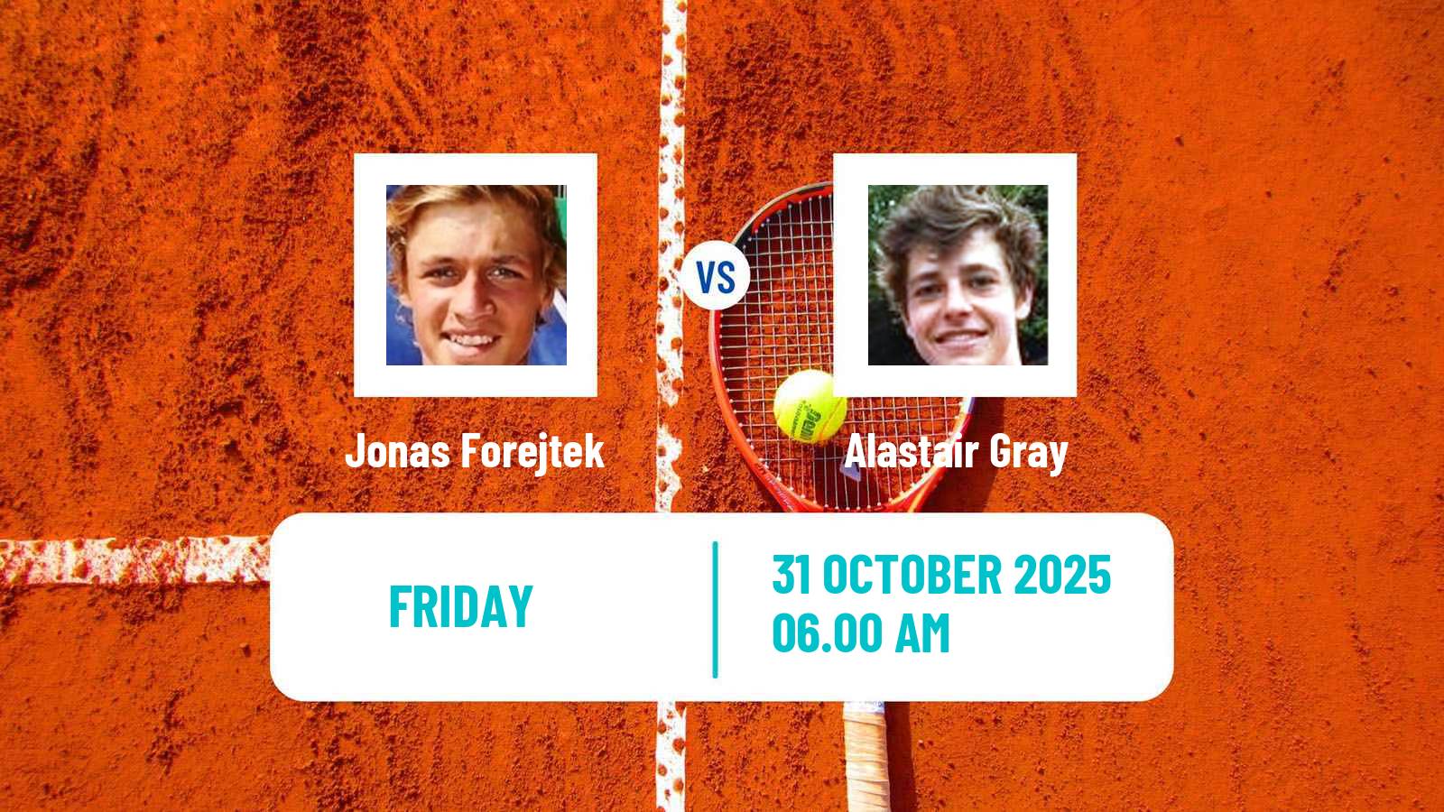 Tennis ITF M25 Glasgow 2 Men Jonas Forejtek - Alastair Gray