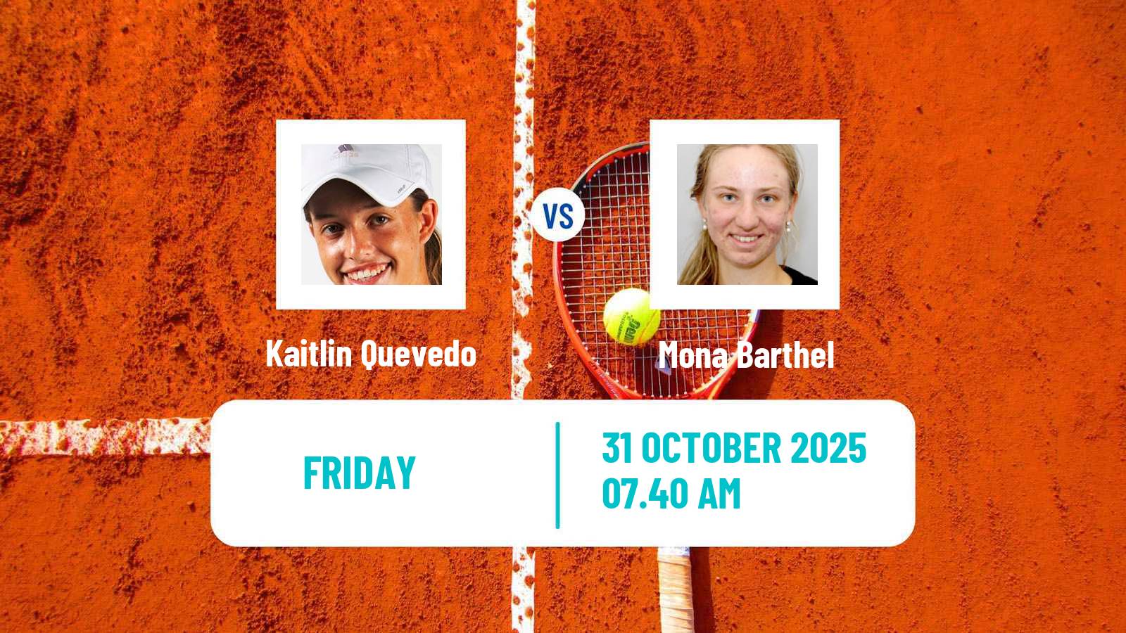 Tennis ITF W75 Glasgow Women Kaitlin Quevedo - Mona Barthel