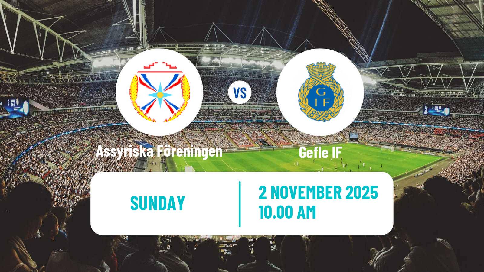 Football Swedish Division 1 Norra Assyriska Föreningen - Gefle