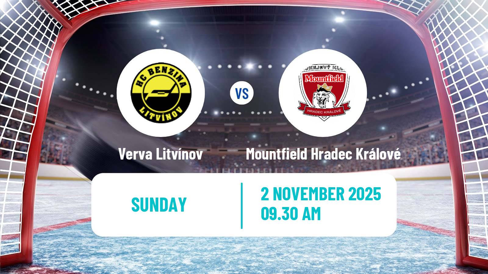 Hockey Czech Extraliga Verva Litvínov - Mountfield Hradec Králové