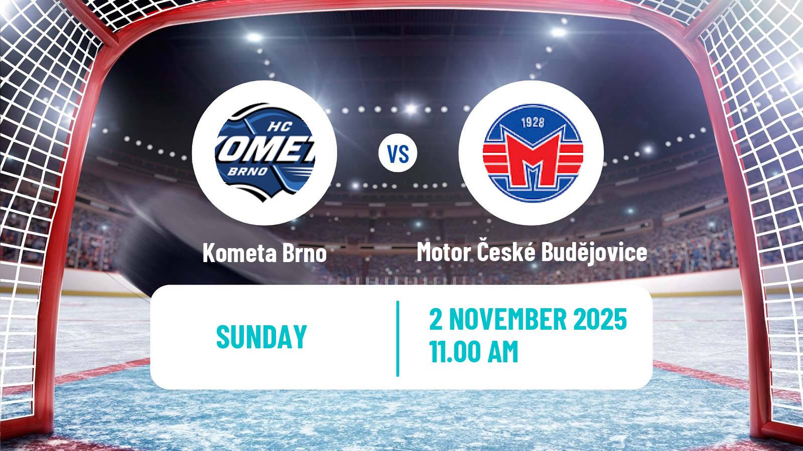 Hockey Czech Extraliga Kometa Brno - Motor České Budějovice