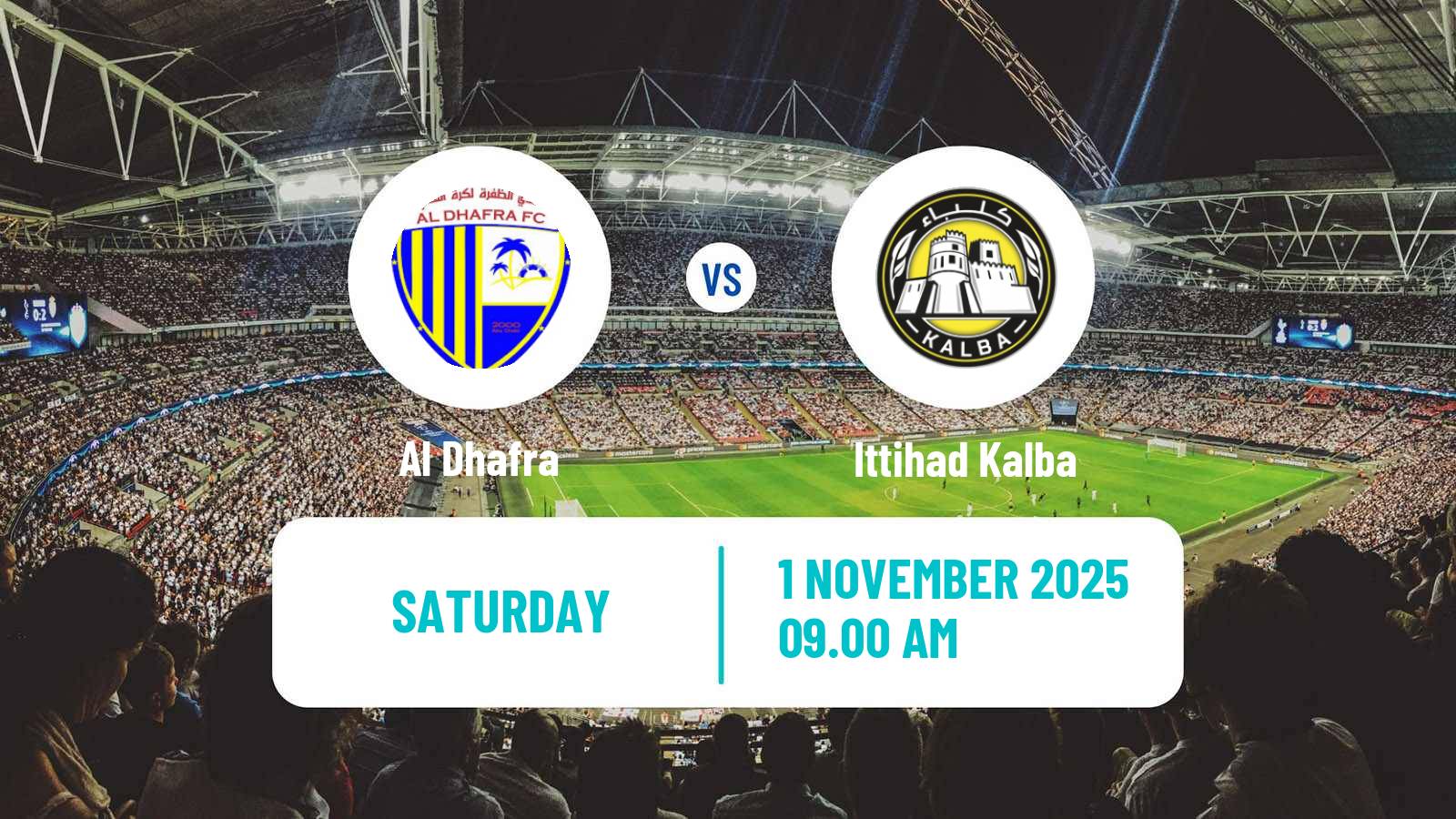 Football UAE Football League Al Dhafra - Ittihad Kalba Football UAE Football League Al Dhafra - Ittihad Kalba