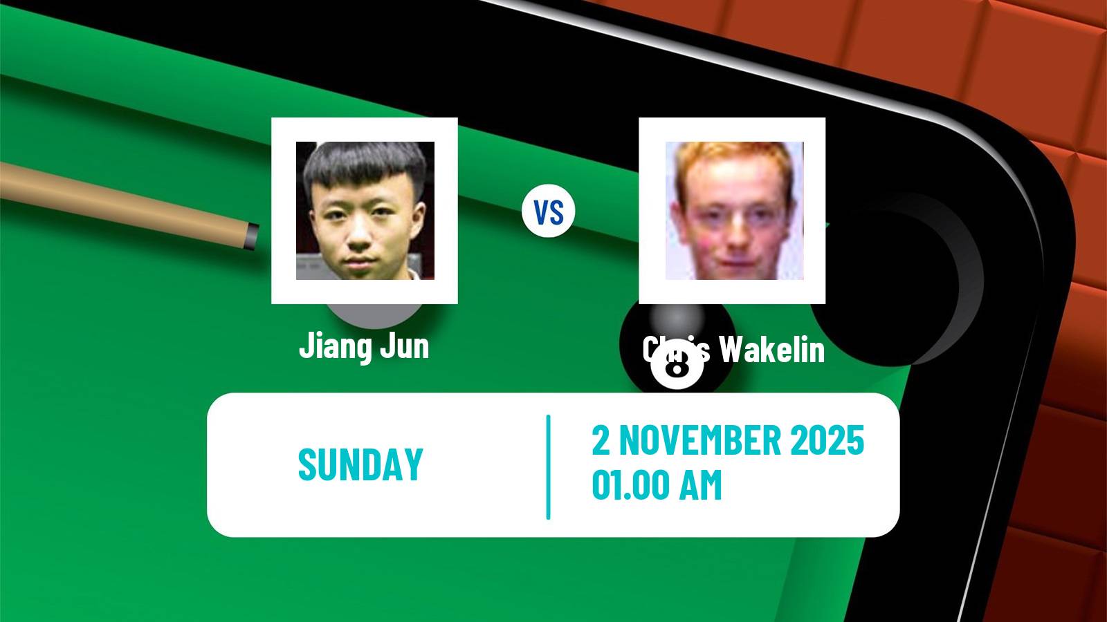 Snooker International Championship Jiang Jun - Chris Wakelin