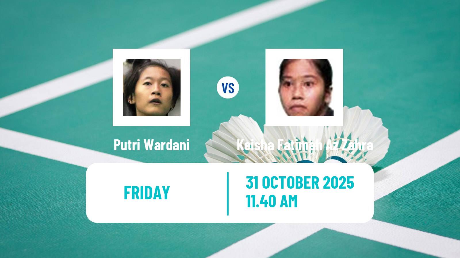 Badminton BWF World Tour Hylo Open Women Putri Wardani - Keisha Fatimah Az Zahra