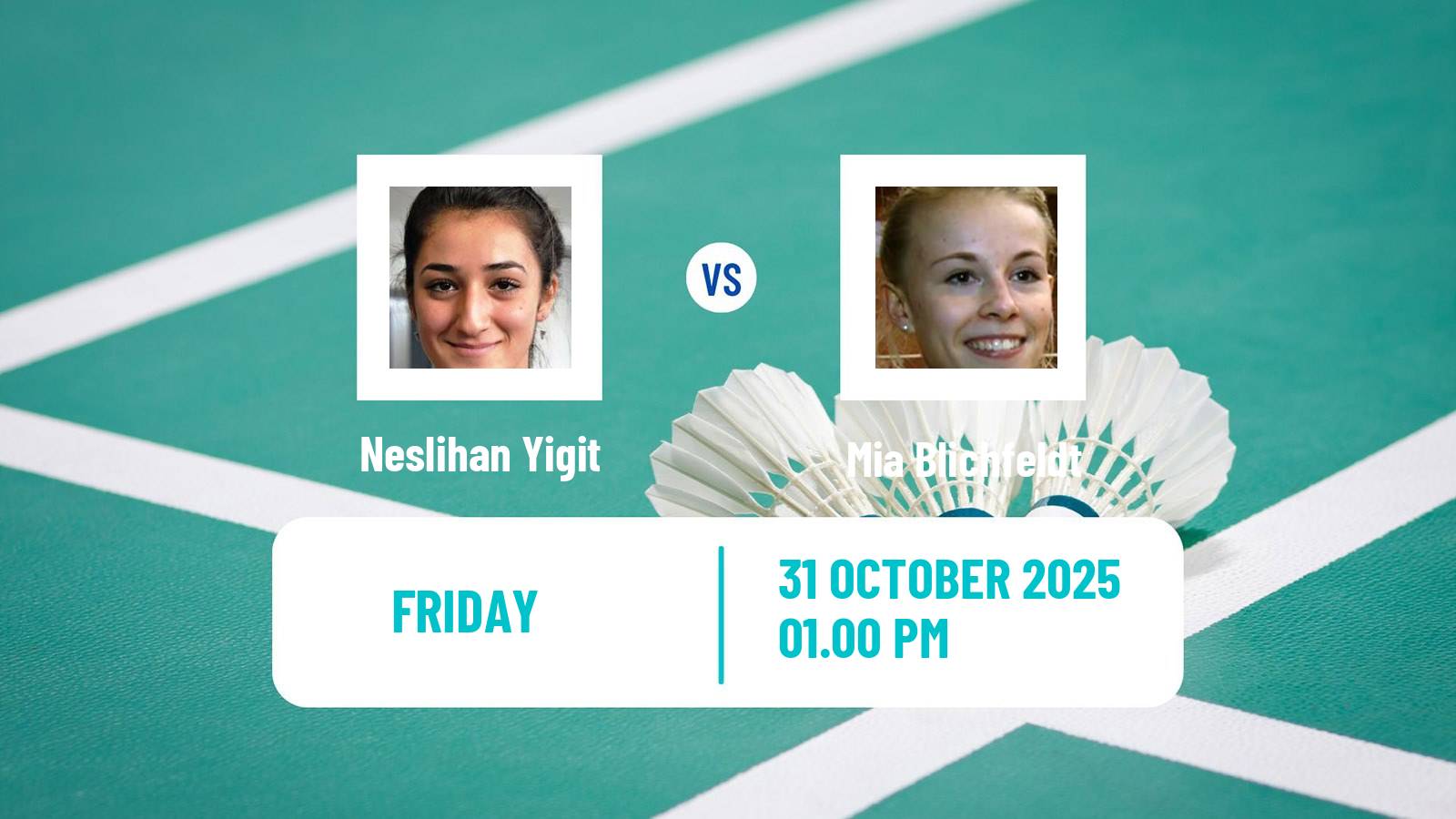 Badminton BWF World Tour Hylo Open Women Neslihan Yigit - Mia Blichfeldt