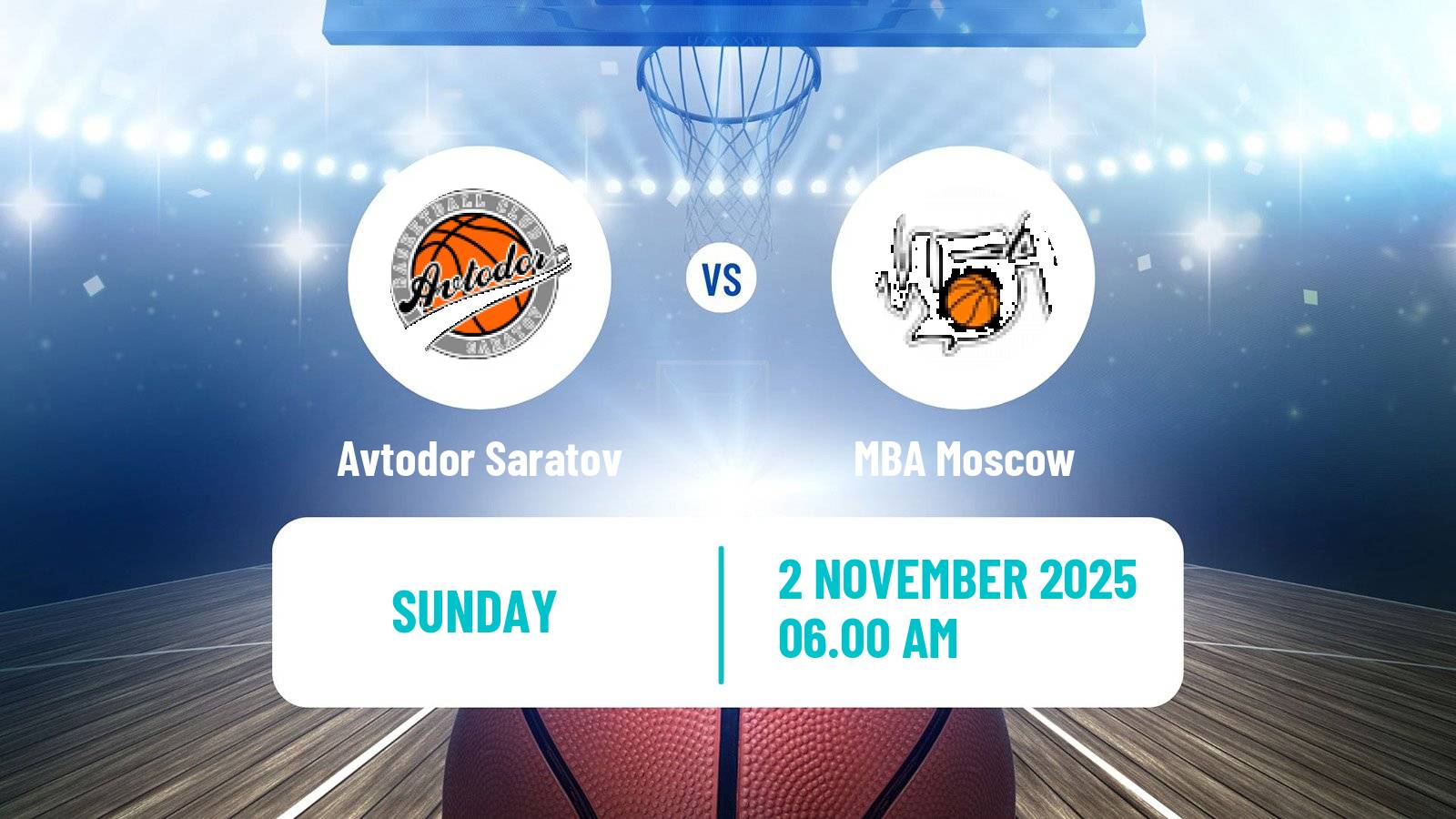 Basketball VTB United League Avtodor Saratov - MBA Moscow