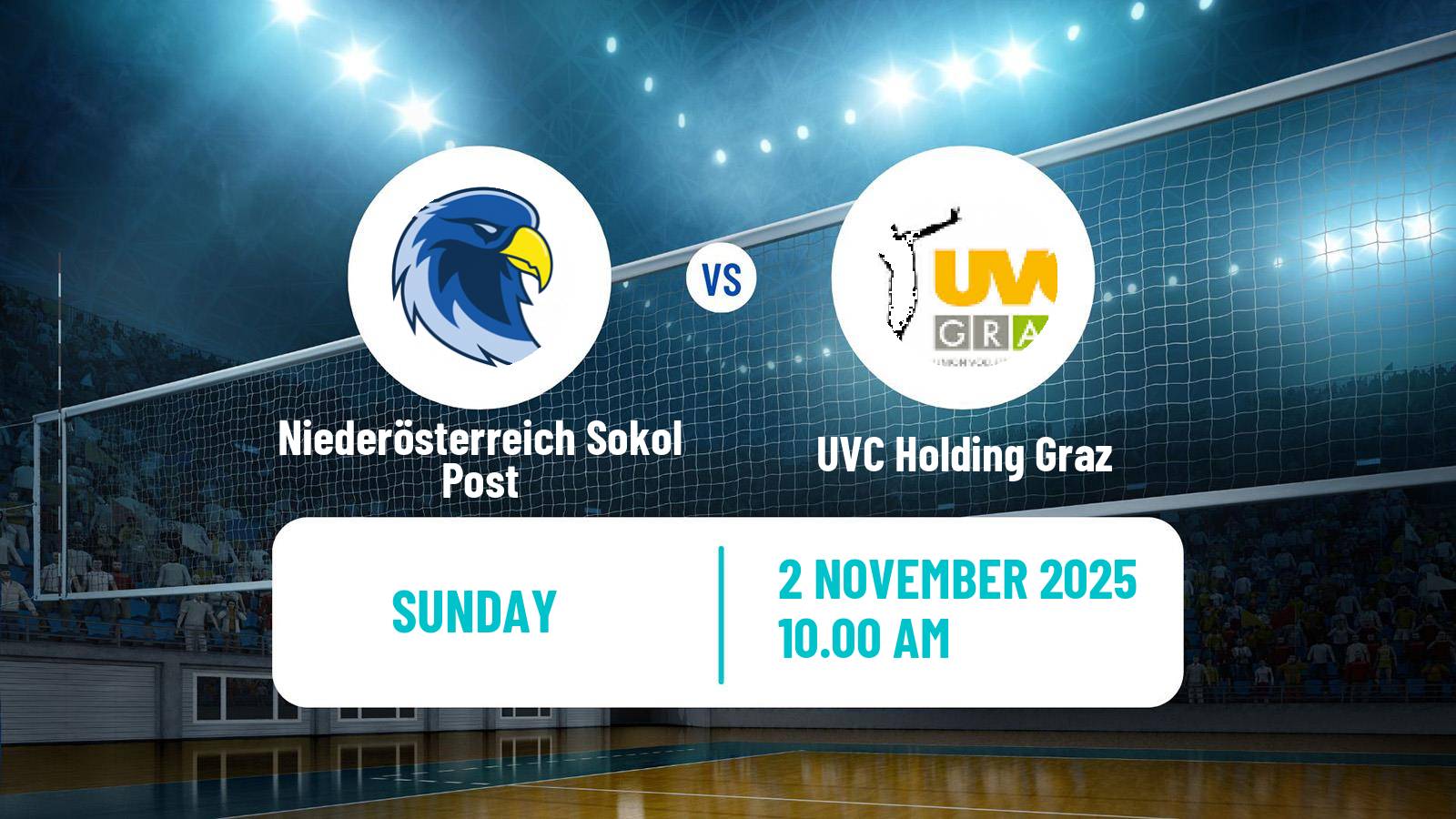 Volleyball Austrian Volley League Women Niederösterreich Sokol Post - UVC Holding Graz