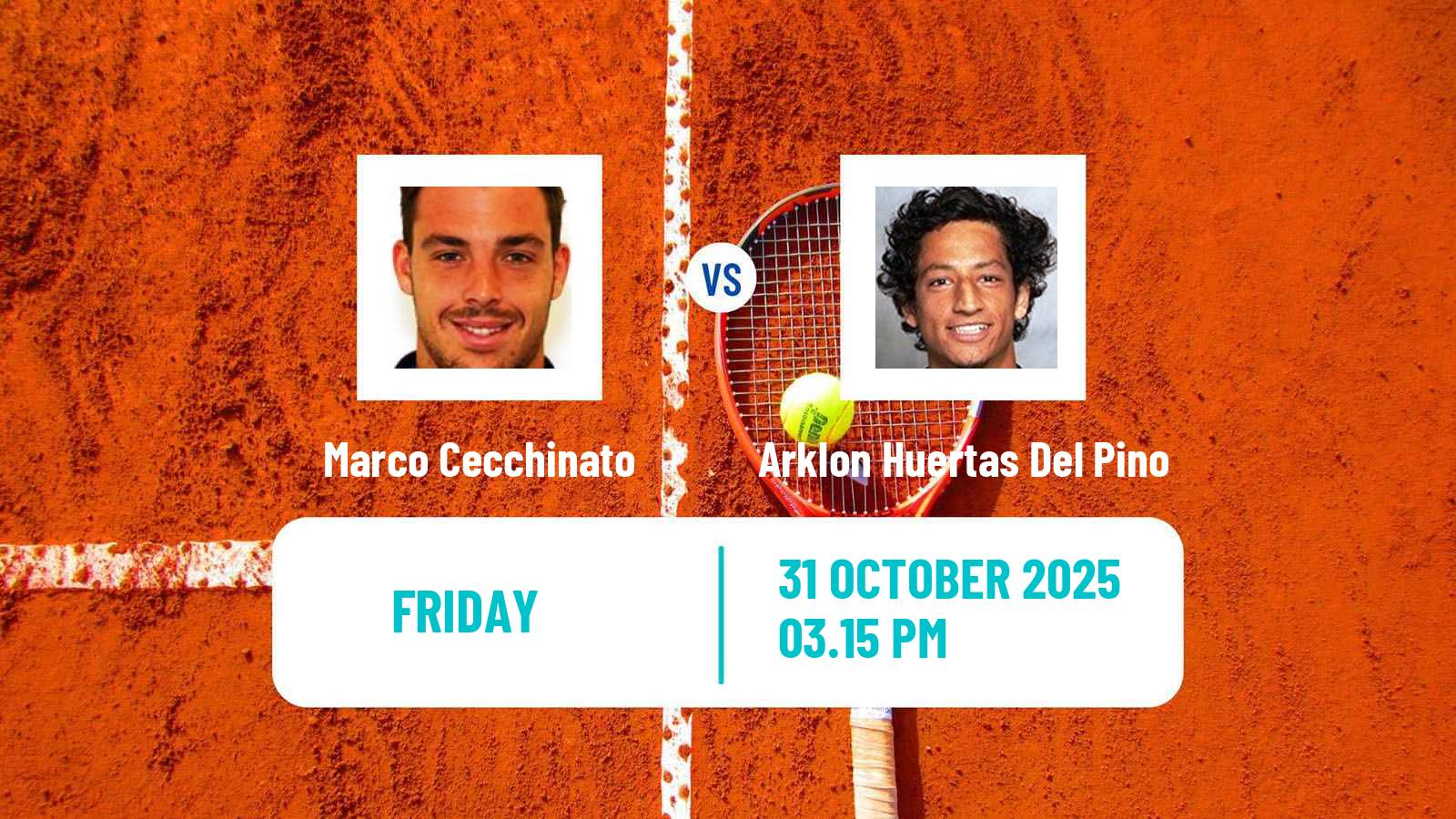 Tennis Lima 3 Challenger Men Marco Cecchinato - Arklon Huertas Del Pino