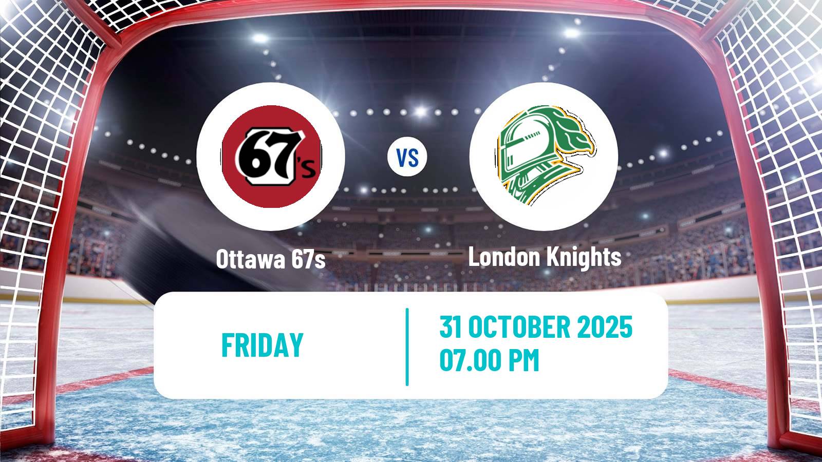 Hockey OHL Ottawa 67s - London Knights