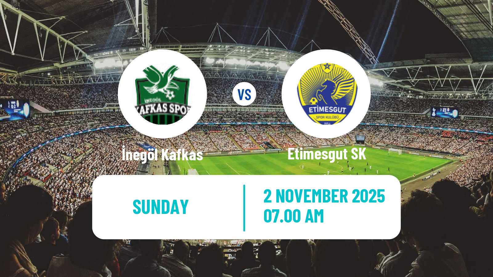 Football Turkish 3 Lig Group 1 İnegöl Kafkas - Etimesgut