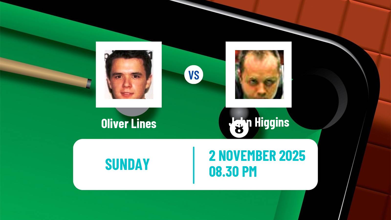 Snooker International Championship Oliver Lines - John Higgins