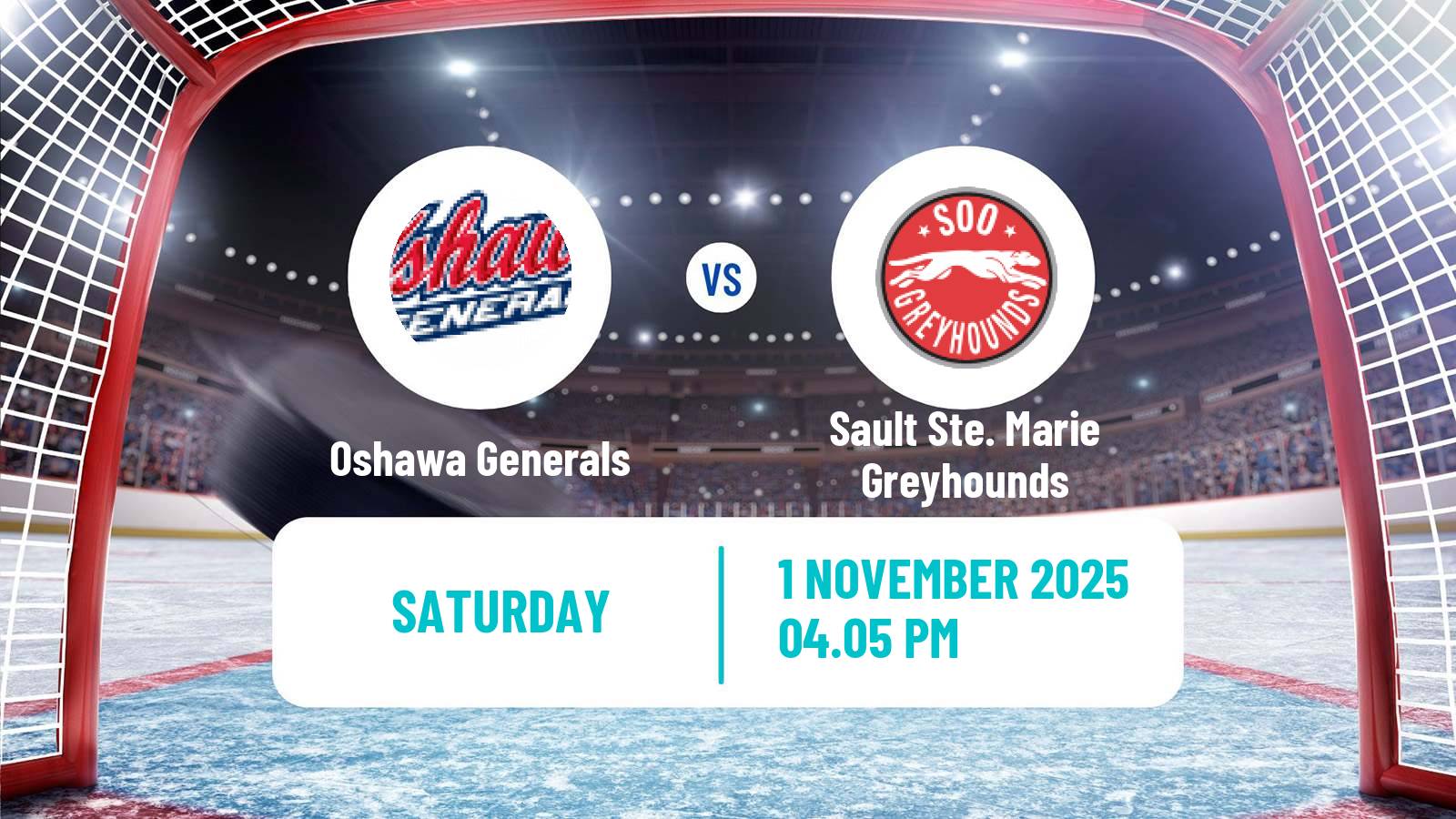 Hockey OHL Oshawa Generals - Sault Ste. Marie Greyhounds