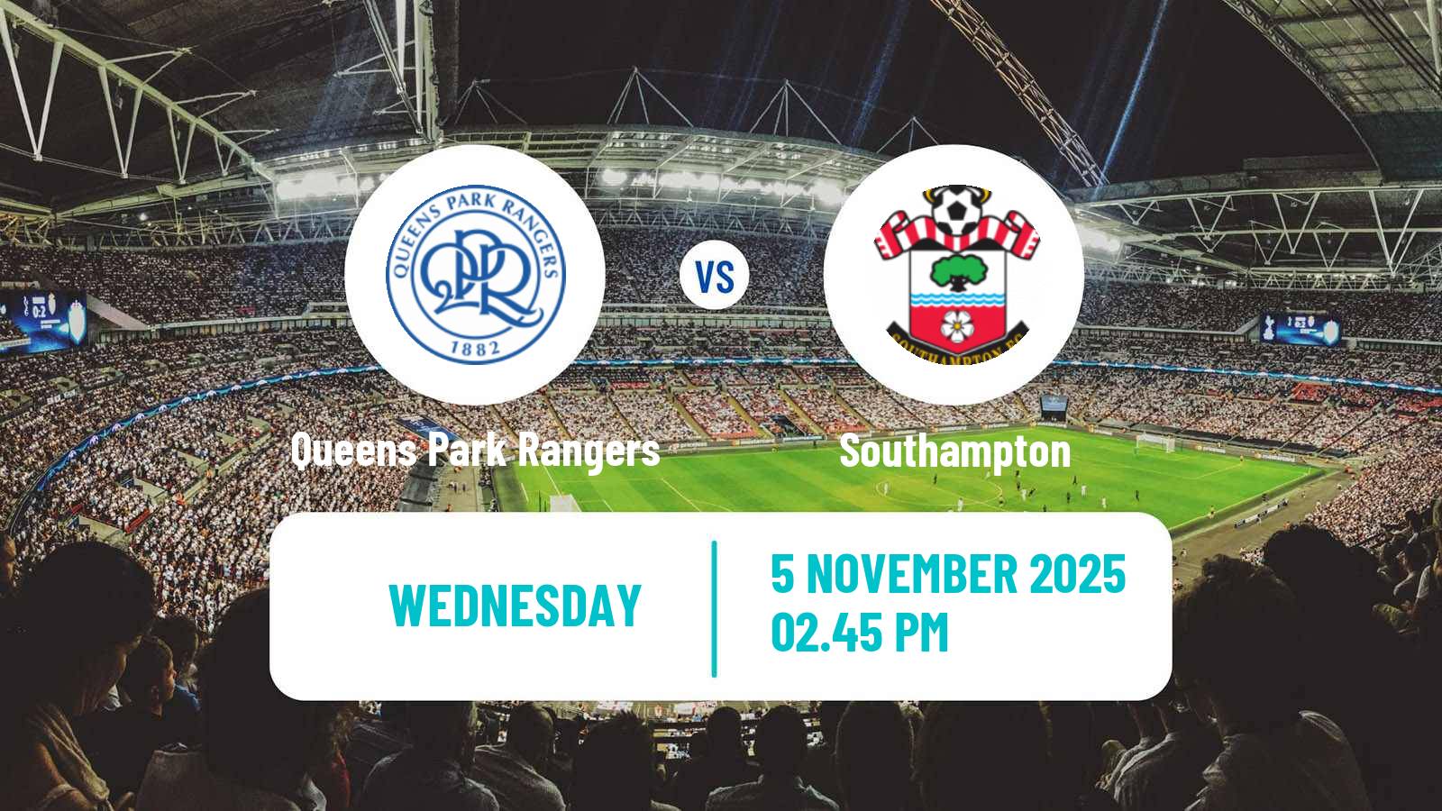 Football English League Championship Queens Park Rangers - Southampton