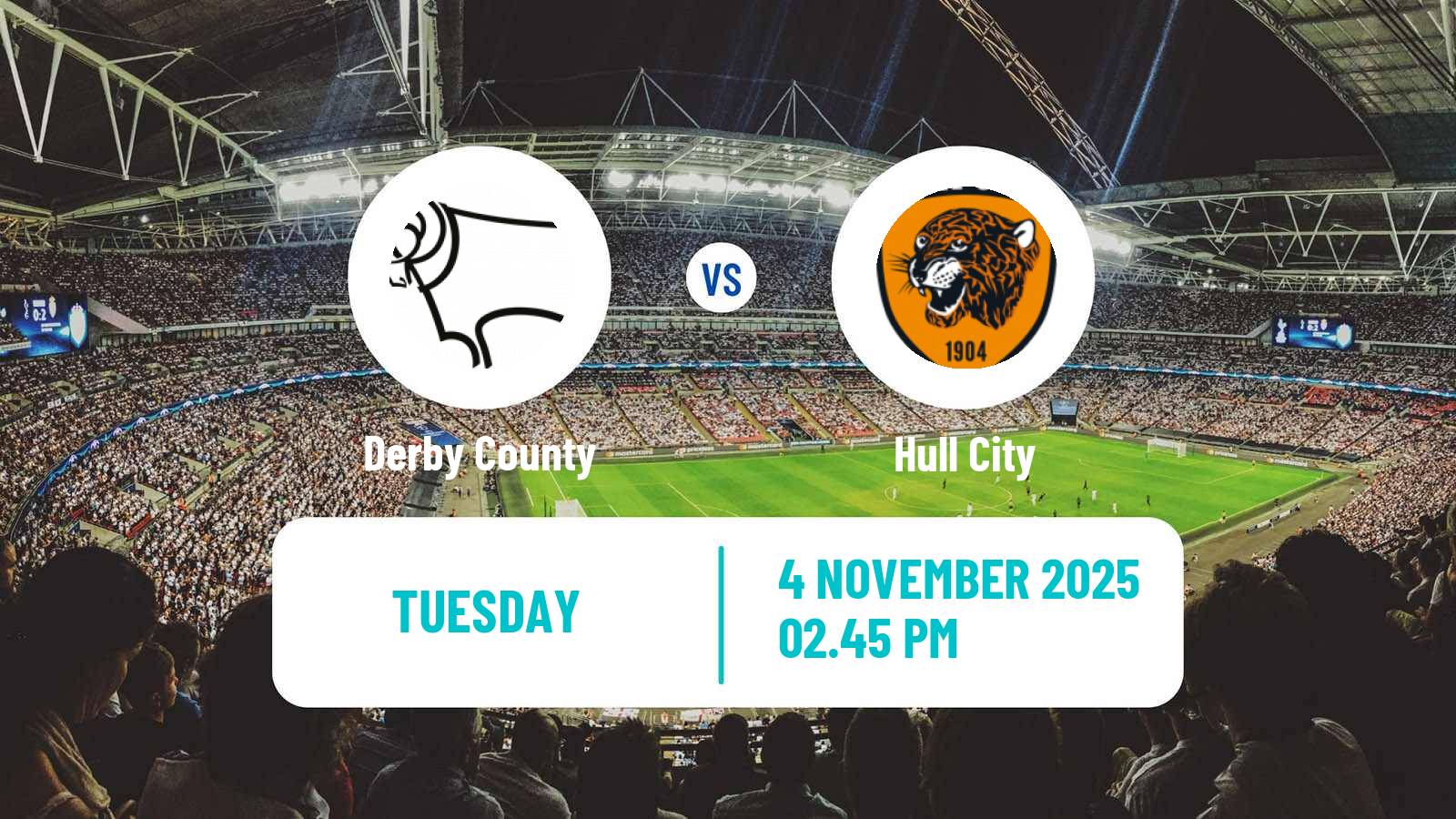 Football English League Championship Derby County - Hull City