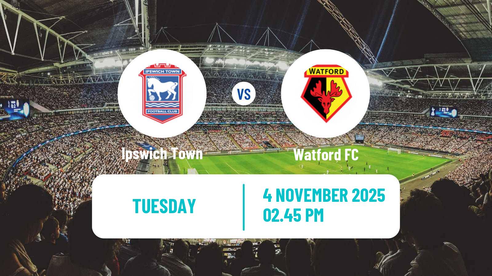 Football English League Championship Ipswich Town - Watford