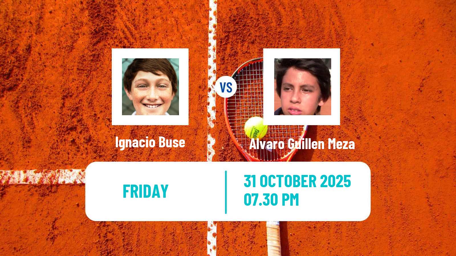 Tennis Lima 3 Challenger Men Ignacio Buse - Alvaro Guillen Meza