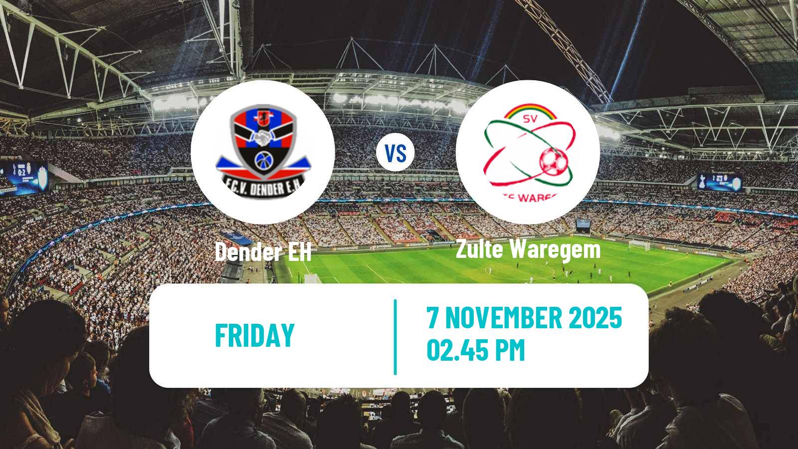 Football Belgian Jupiler Pro League Dender EH - Zulte Waregem