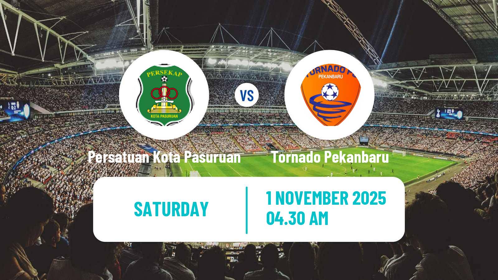 Football Indonesian Liga 2 Persatuan Kota Pasuruan - Tornado Pekanbaru
