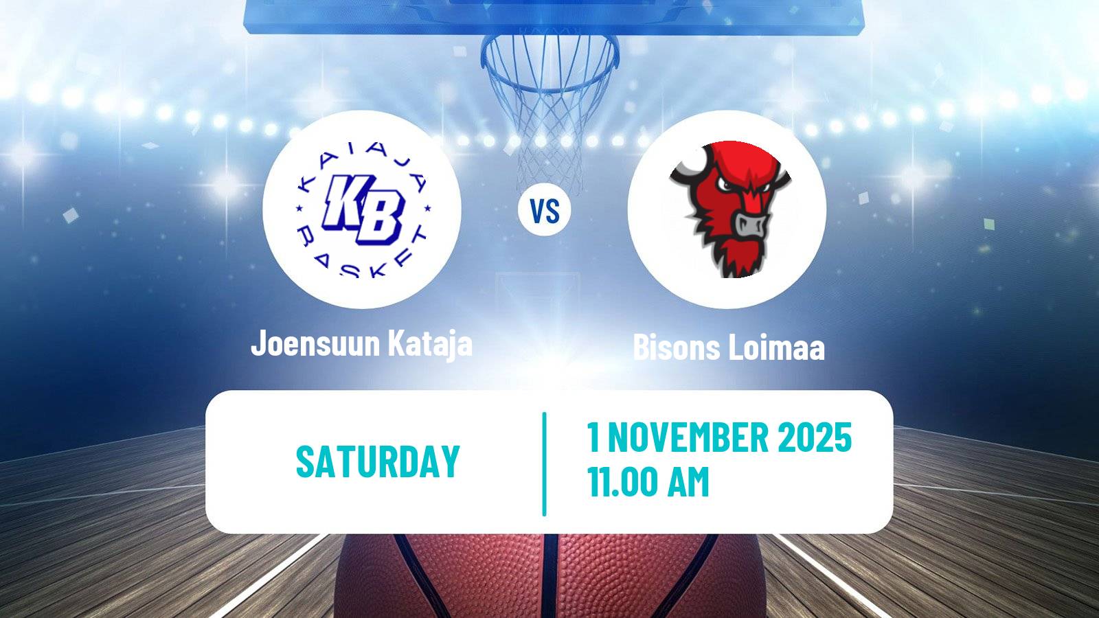 Basketball Finnish Korisliiga Joensuun Kataja - Bisons Loimaa