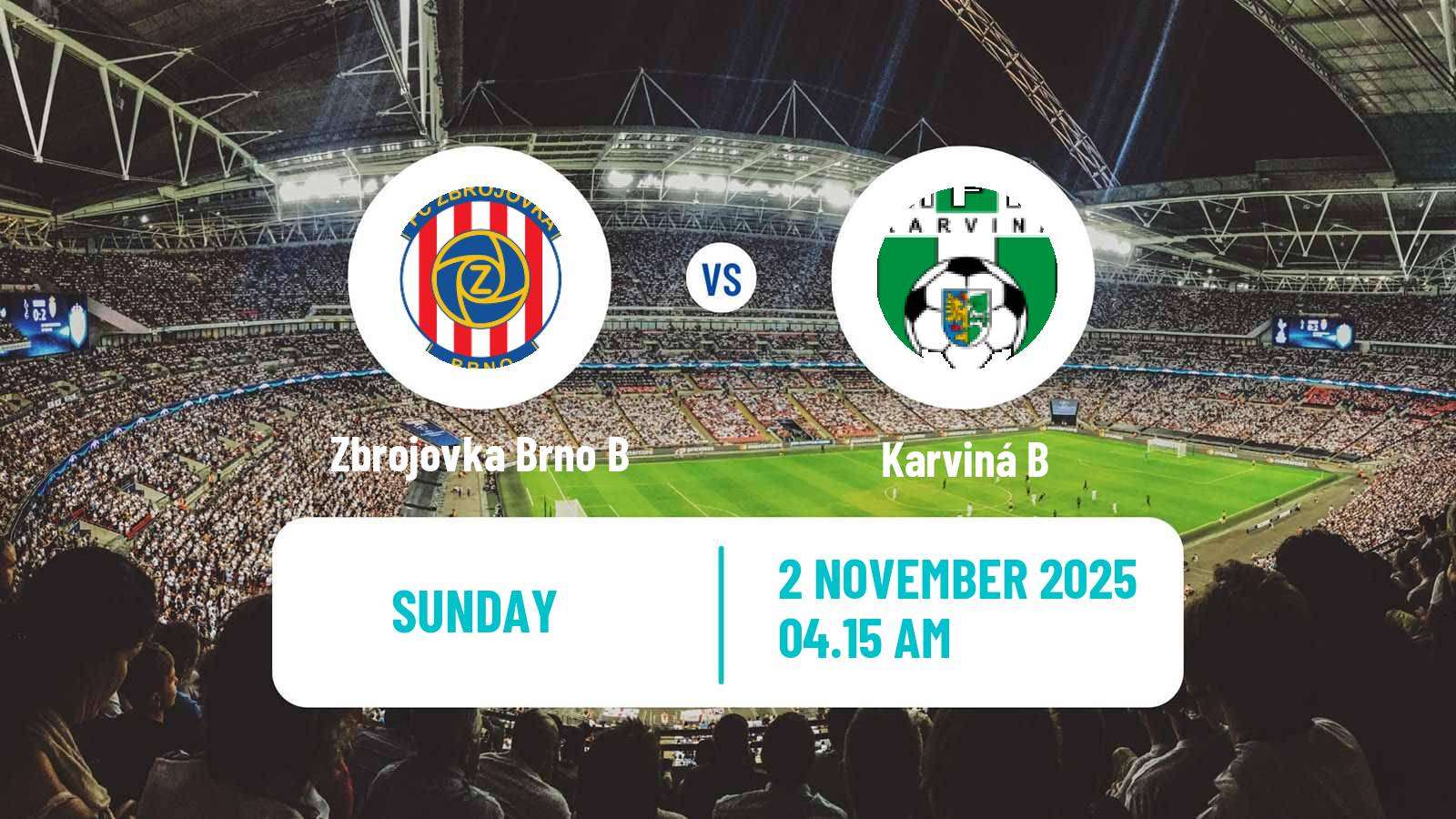 Football Czech MSFL Zbrojovka Brno B - Karviná B