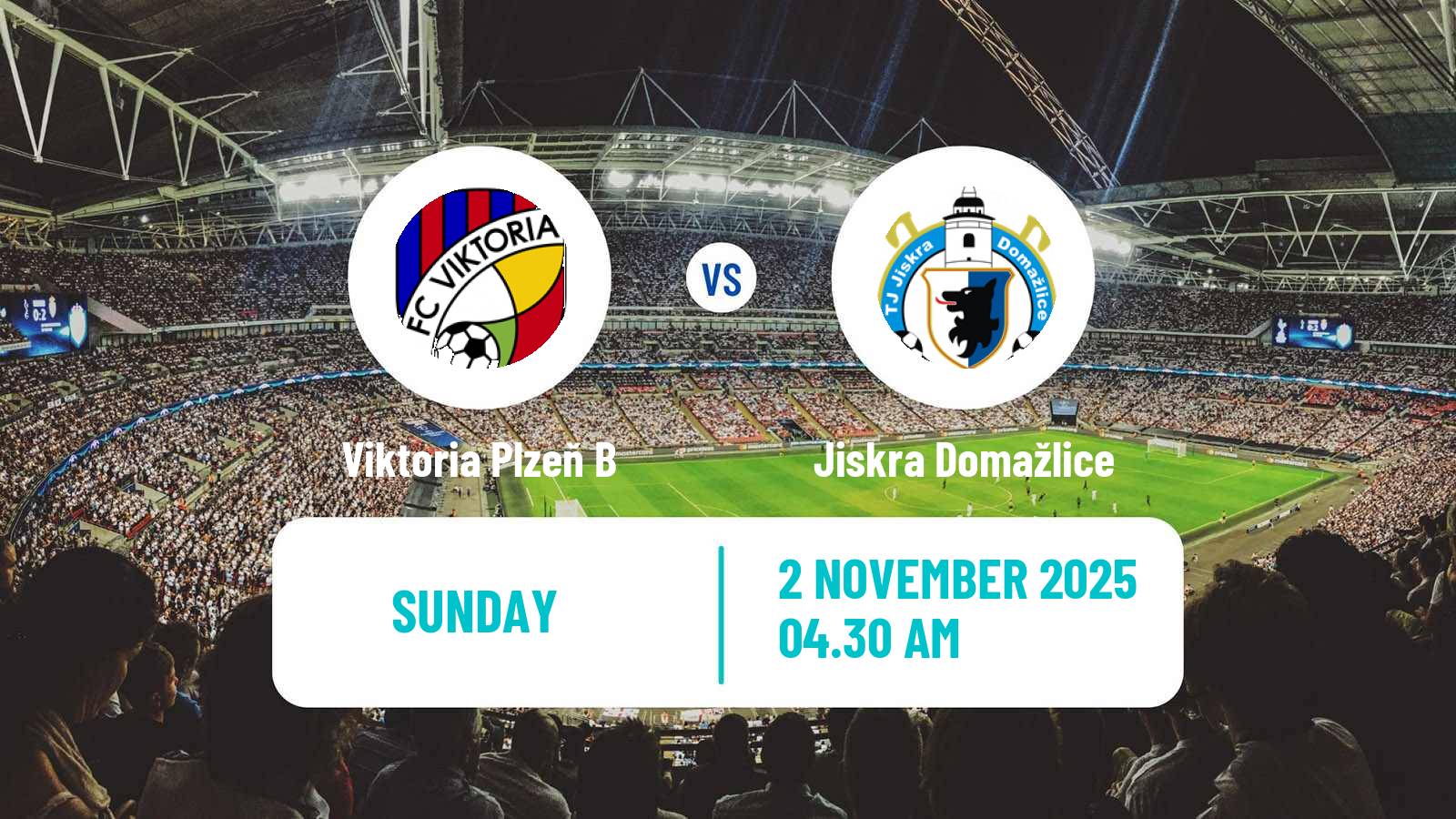 Football Czech CFL Group A Viktoria Plzeň B - Jiskra Domažlice