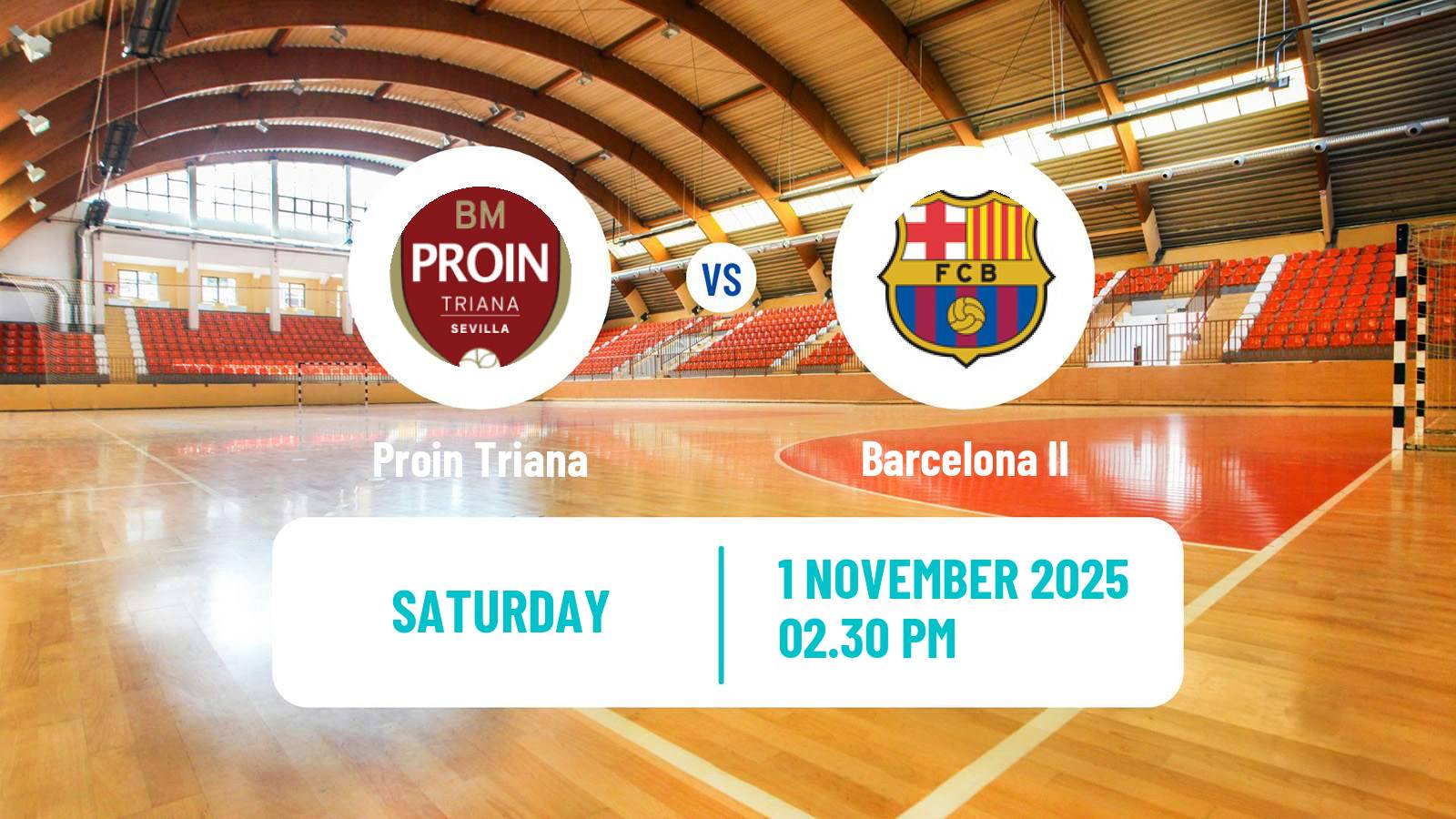 Handball Spanish Division de Honor Plata Handball Proin Triana - Barcelona II