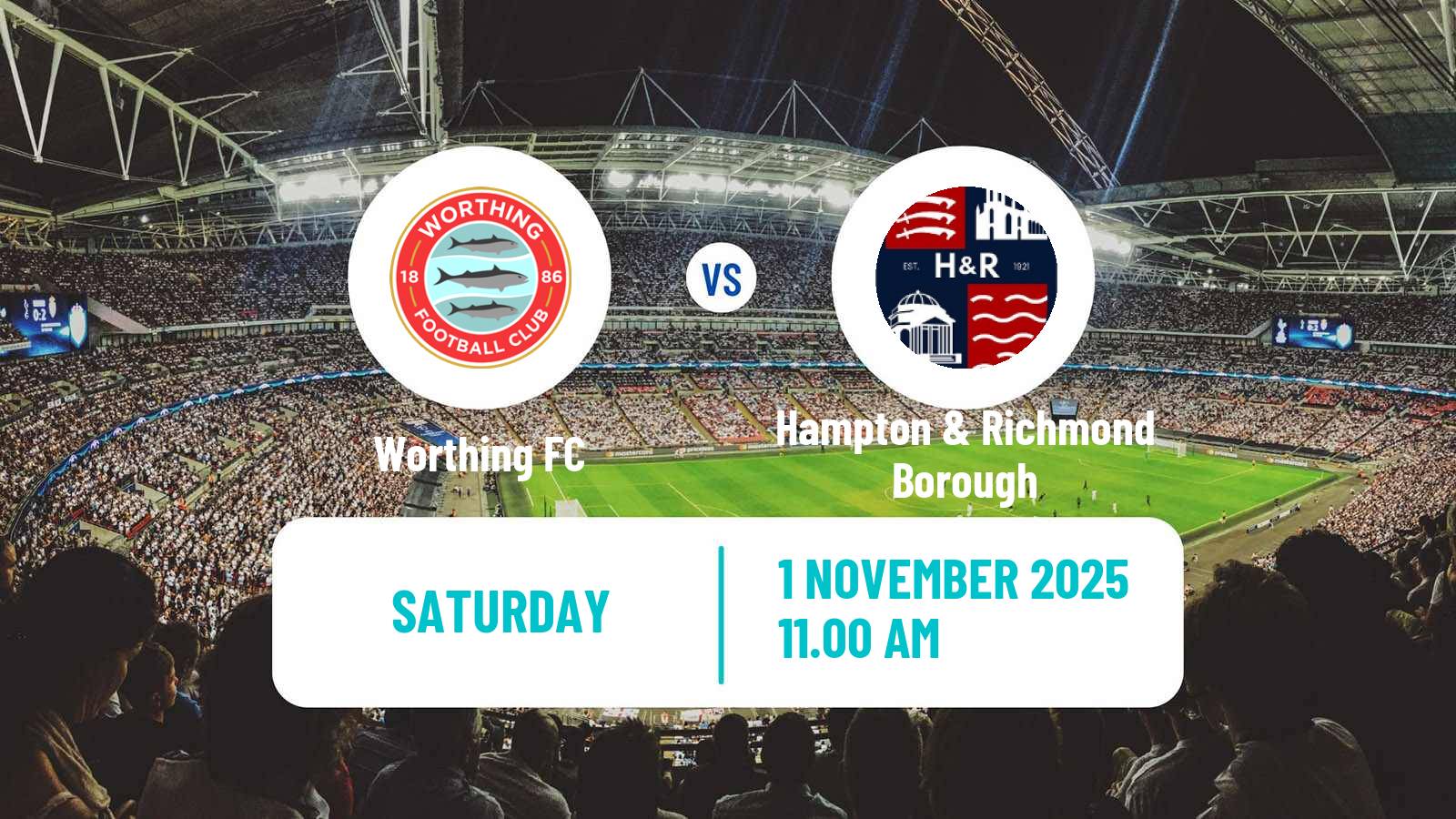 Football English National League South Worthing - Hampton & Richmond Borough