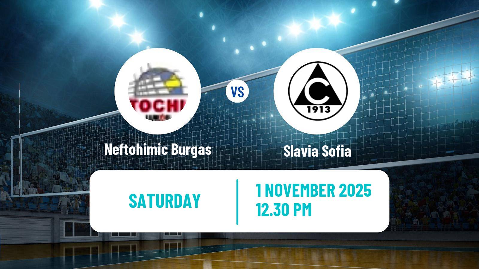 Volleyball Bulgarian SuperLiga Volleyball Neftohimic Burgas - Slavia Sofia
