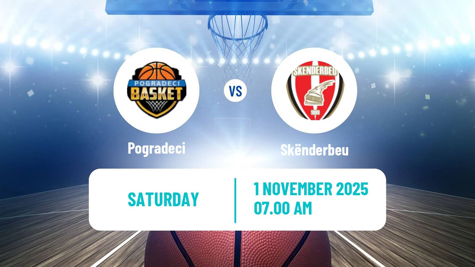 Basketball Albanian Superliga  Basketball Pogradeci - Skënderbeu