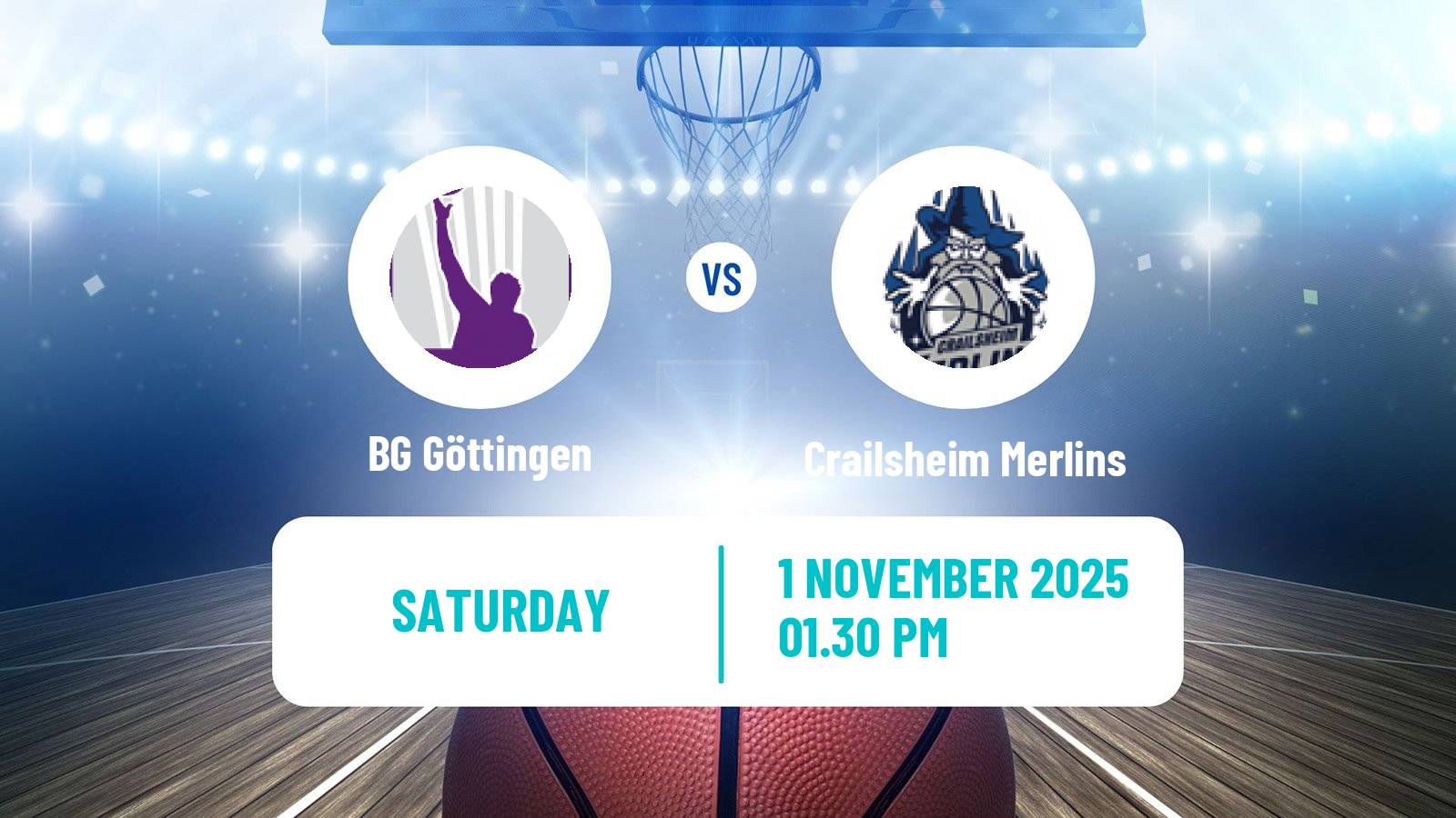 Basketball German Pro A Basketball BG Göttingen - Crailsheim Merlins