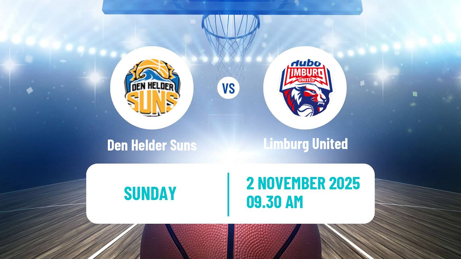 Basketball BNXT League Den Helder Suns - Limburg United