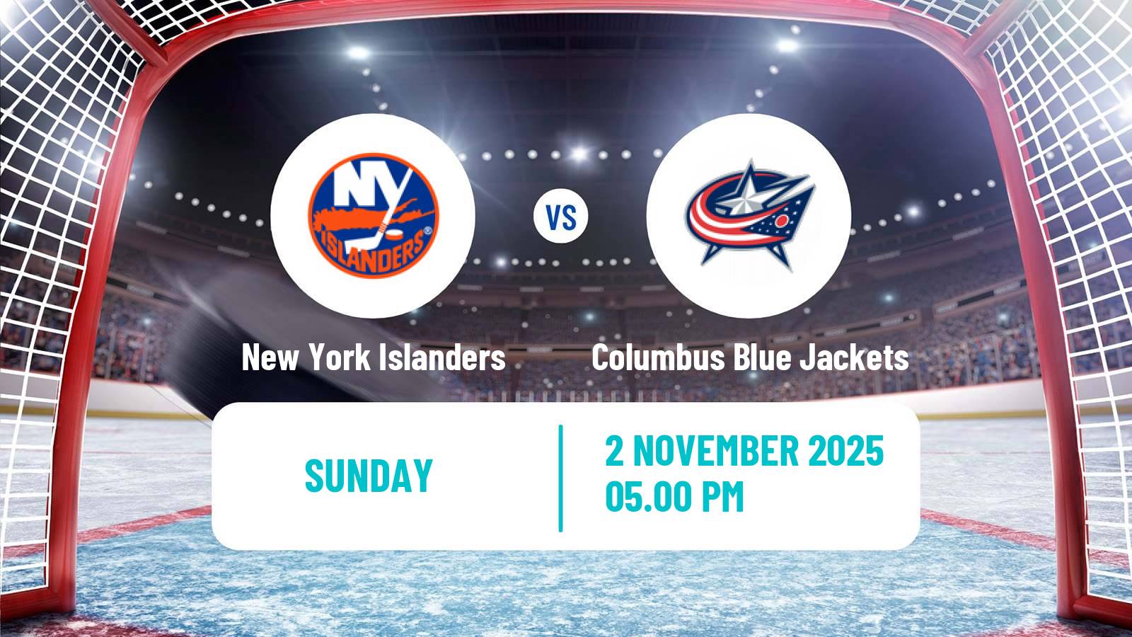 Hockey NHL New York Islanders - Columbus Blue Jackets Hockey NHL New York Islanders - Columbus Blue Jackets
