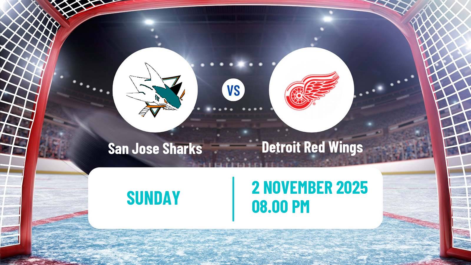 Hockey NHL San Jose Sharks - Detroit Red Wings
