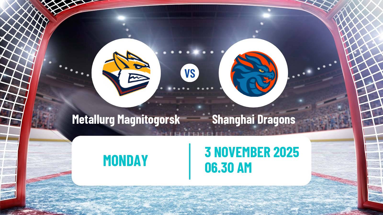Hockey KHL Metallurg Magnitogorsk - Shanghai Dragons