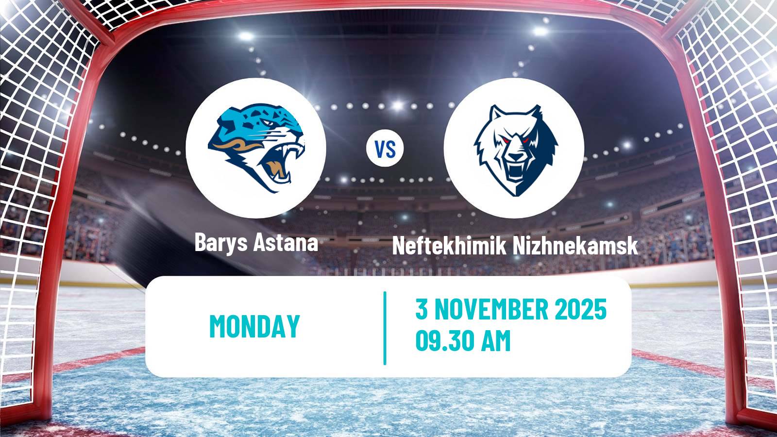 Hockey KHL Barys Astana - Neftekhimik Nizhnekamsk