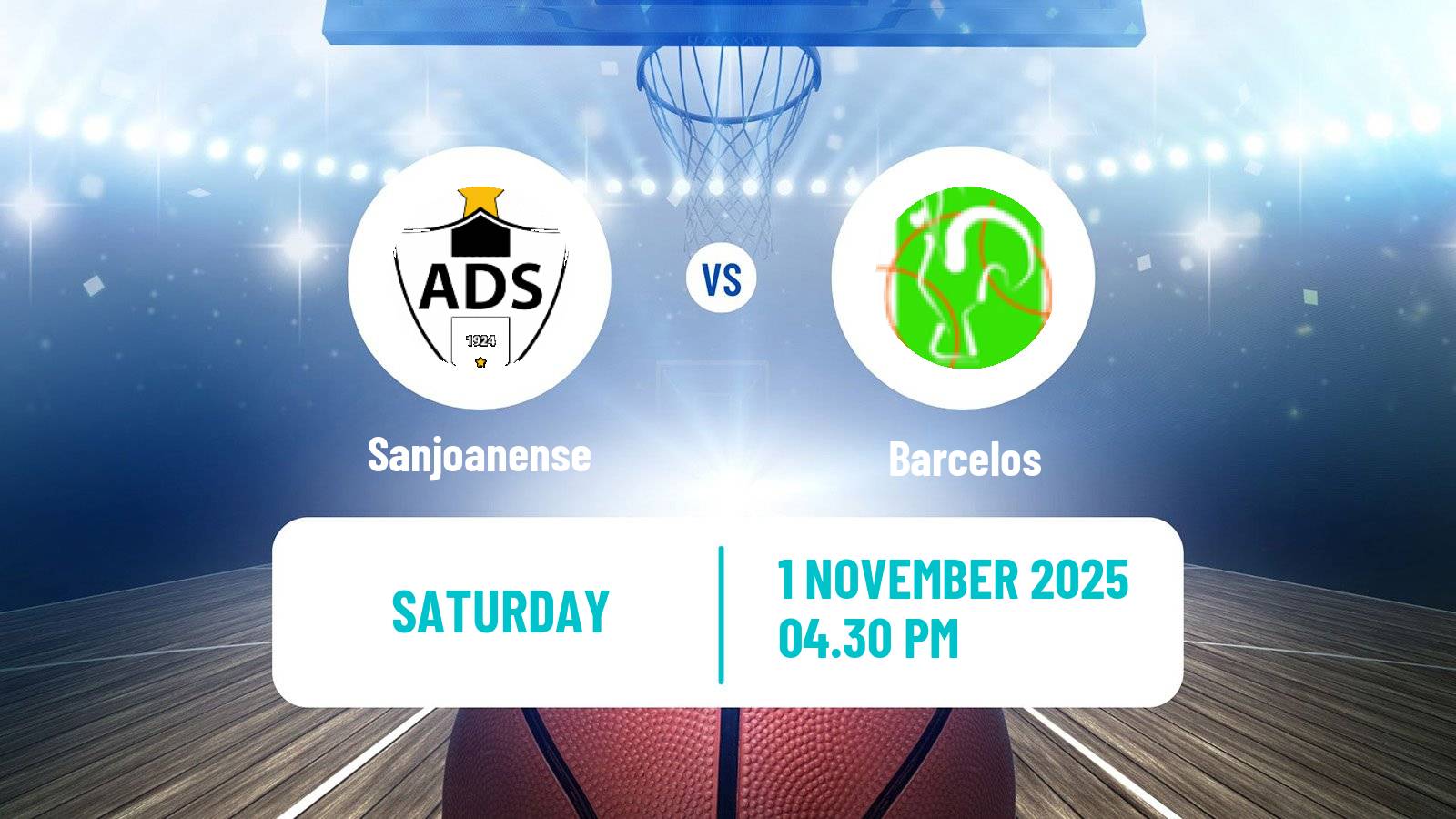 Basketball Portuguese LFB Sanjoanense - Barcelos