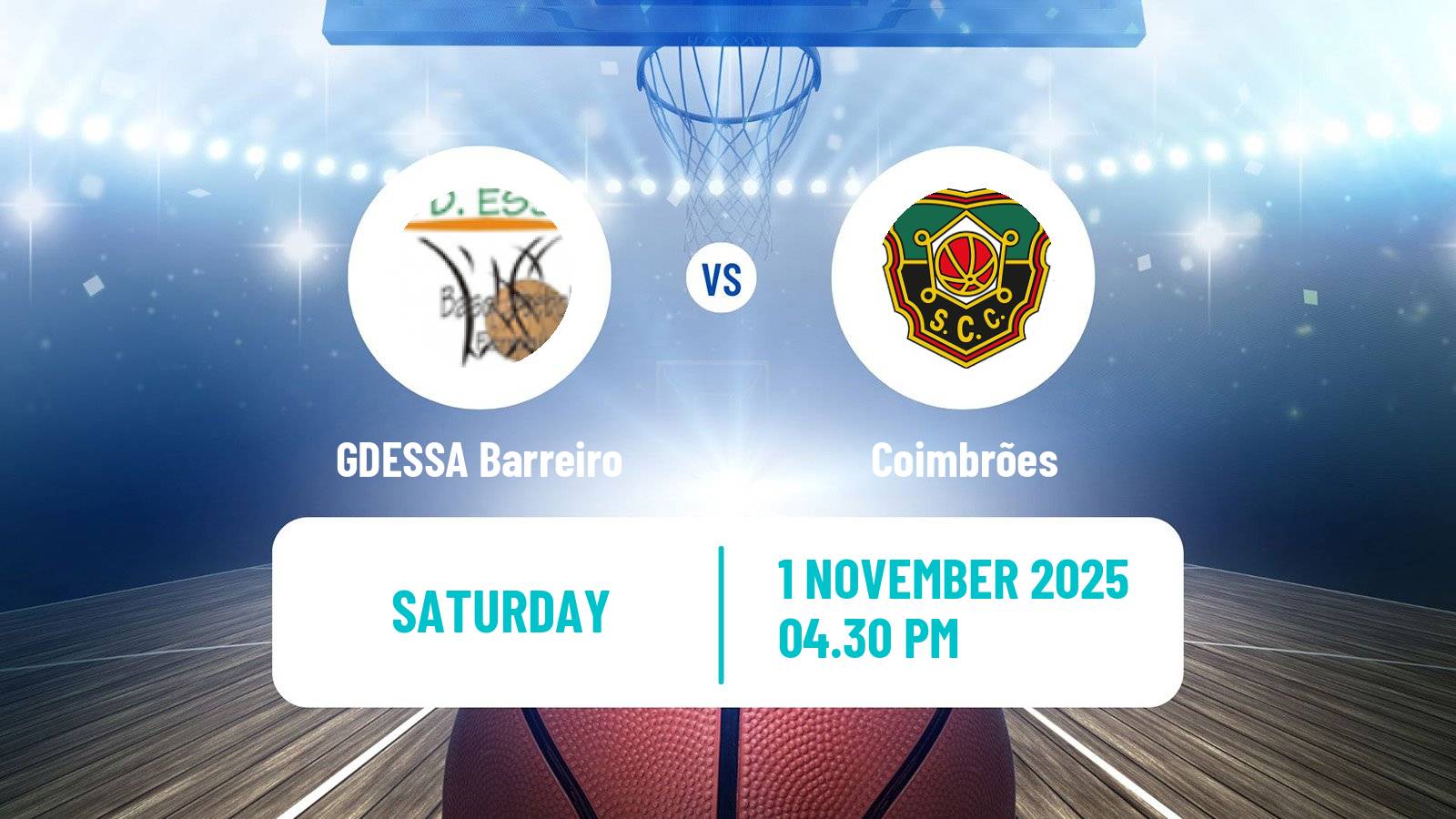 Basketball Portuguese LFB GDESSA Barreiro - Coimbrões